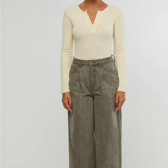 WeWoreWhat Tops - WeWoreWhat Cream Bodysuit